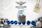 Preview: Zündapp Tuning Luftfilterdeckel – verstellbar – Typ 517 – 8-teiliges Set - GRAU