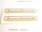 Preview: Zündapp Aufkleber Sport Combinette , GOLD , Heck 1,5 x 13cm 433-19.210