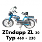 Preview: Zündapp Gehäusedichtung für Schweiz - Export ZL 30 !!! 250-01.901 im Anhang Bilder !!