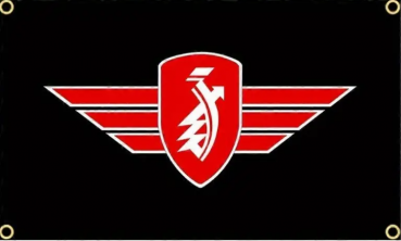 ZÜNDAPP-Banner in Rot & Schwarz (90 x 150 cm)