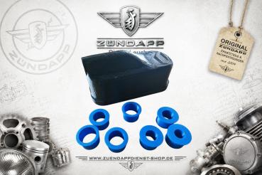 Preview: Zündapp Tuning Luftfilterdeckel – verstellbar – Typ 529 & 530 – 8-teiliges Set - Schwarz