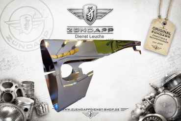 Preview: Zündapp Kettenschutz Chrom 2-teilig – GTS 50, C 50 Sport, KS 50 & KS 80 – Typ 529/530 – 530-14.613 / 615
