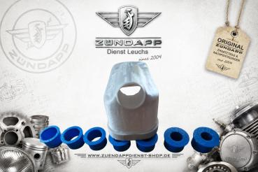 Preview: Zündapp Tuning Luftfilterdeckel – verstellbar – Typ 517 – 8-teiliges Set - GRAU