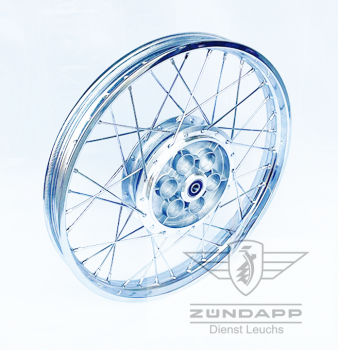 Zündapp Felge 150mm komplett Neu für KS 50 Typ 517 - Hinterrad 517-15.902