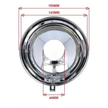Preview: Zündapp Scheinwerfer Einsatz 150mm + E-Nummer 517-16.900