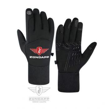 Zündapp Handschuhe - Schwarz - Rutschfeste Touchscreen-Handschuhe aus Baumwoll-Mix