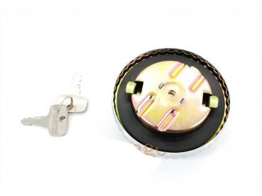 Preview: Zündapp Tankdeckel Chrom 60mm abschließbar 521-​20.609 KS125 KS175 GS125 MC125