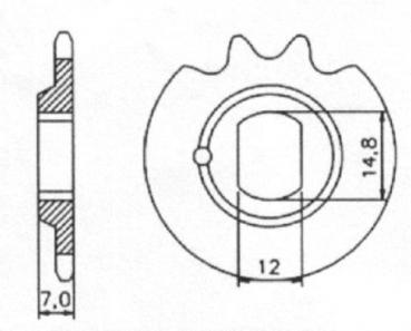 Kreidler Flory MF12 MF 12 MF13 MF 13 MP 2 4 Florett Ritzel 11 bis 16 Zähne