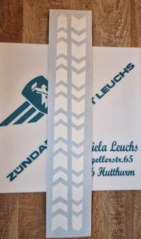 Zündapp Aufkleber Seitenverkleidung 2 x Weiß Karo 460-10.109