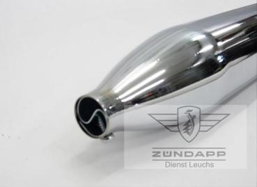 Preview: Zündapp RS 50 Auspuff Originalnachbau ! 30mm / 70mm ET 561-22.710 Tuning für R 50 usw. Typ 561