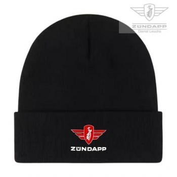 Zündapp - Schwarze Warme Strickmütze aus 100% Polyacryl