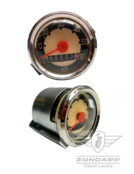 Tacho wie VDO 48mm Einbaudurchmesser 60 km/h