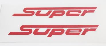 Zündapp R und RS 50 Aufkleber " SUPER " in Rot Typ 561