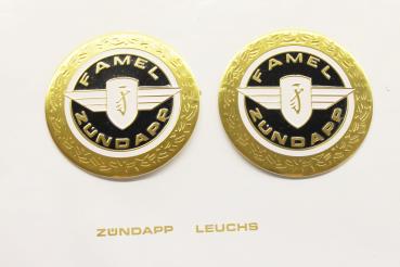 2x Zündapp Tankemblem Famel Emblem