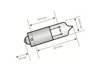 Zündapp Glühbirne Halogen 6V 15W Sockel H2S PX 13,5s 448-16.158