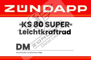 Zündapp Preisschilder Preisschild - Letztes Modell -