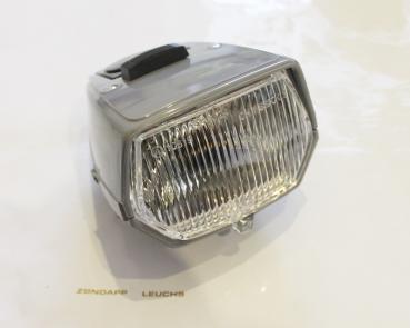 Zündapp Scheinwerfer eckig Grau mit Schalter und Absteller Typ 442 & 444 444-16.712