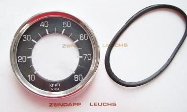 Zündapp Typ 517 Tacho Überholsatz 4 Teilig Glas Scheibe Ring Dichtung 80mm