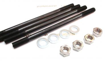 Zündapp Zylinder Stehbolzen M7x120mm Scheiben Mutter Set