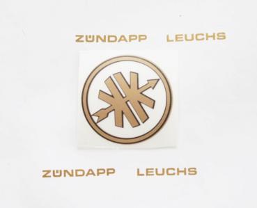 Kreidler  Aufkleber Logo Emblem Gold/Schwarz 38mm