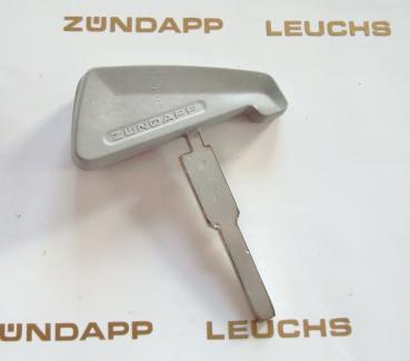 Zündapp Zündschlüssel "Knochen" GRAU mit Schriftzug