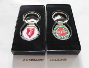 Zündapp Schlüssel Anhänger 2er Set Rot/Grün Weiß/Rot