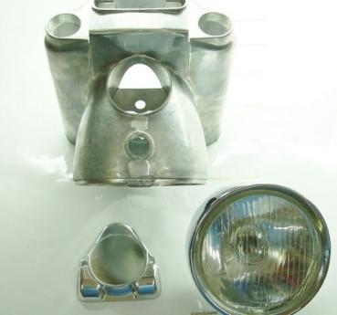Zündapp Lampenmaske KS 50 100 517-12.202 SET Scheinwerfer Platte