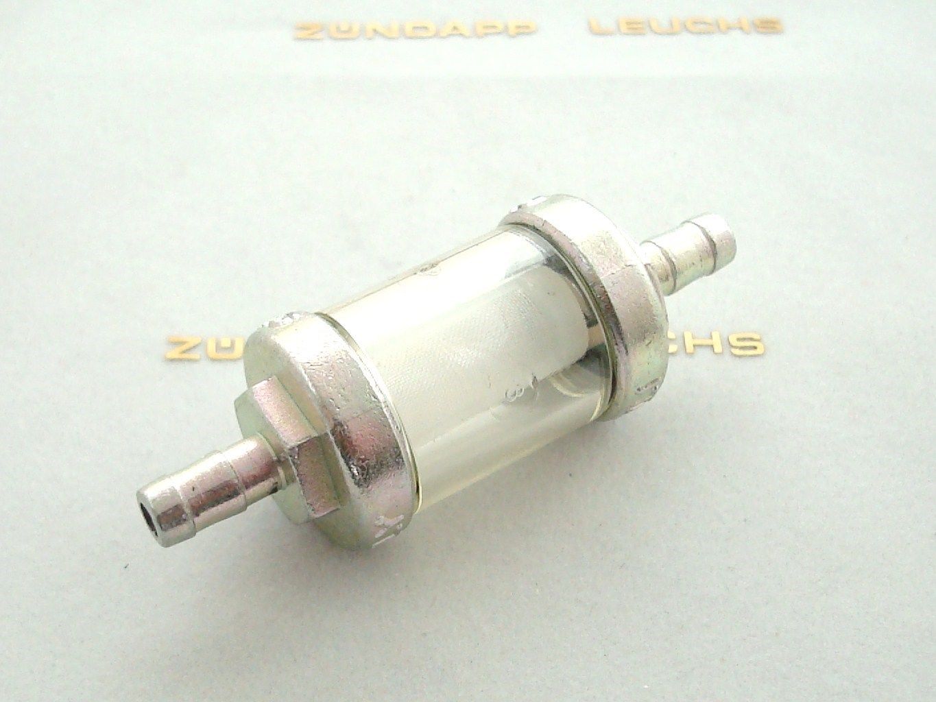Zündapp® Dienst Leuchs Shop - Zündapp Benzinfilter aus Metal / Glas  zerlegbar 6mm