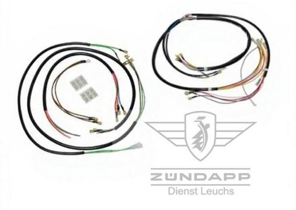 Zündapp Kabelbaum KS 50 Typ 517 & 530 ohne Blinker mit Drezahlmesser