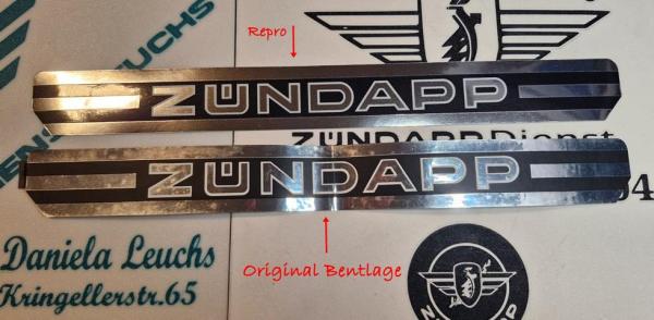 Zündapp 2x 442-10.196 Tankaufkleber Aufkleber Typ 442 Mofa & Moped