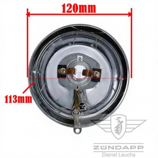 Zündapp Scheinwerfer Einsatz 120 mm 428-16.907 auch 428-16.705 mit E Nummer