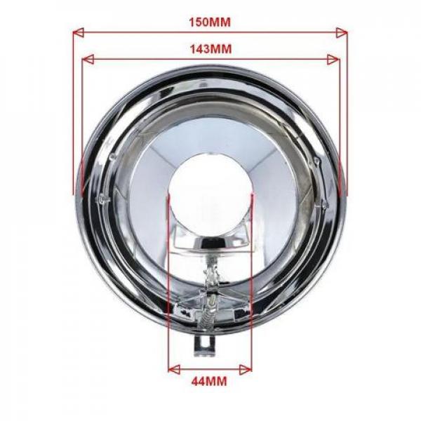 Zündapp Scheinwerfer Einsatz 150mm + E-Nummer 517-16.900