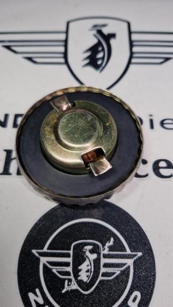 Zündapp Tankdeckel Edelstahl 40 mm 432-20.610 Weltmeister Schriftzug gelasert