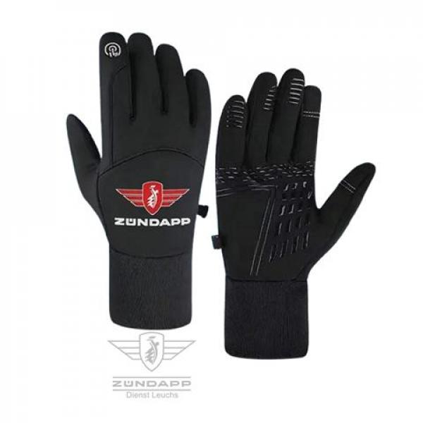 Zündapp Handschuhe - Schwarz - Rutschfeste Touchscreen-Handschuhe aus Baumwoll-Mix