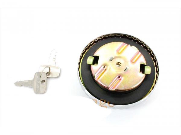 Zündapp Tankdeckel Chrom 60mm abschließbar 521-​20.609 KS125 KS175 GS125 MC125