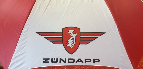 Zündapp Regenschirm Rot Weiss