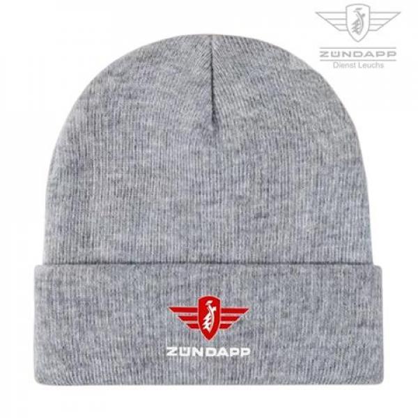 Zündapp - Graue Warme Strickmütze aus 100% Polyacryl
