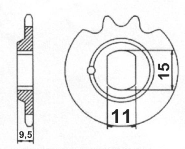 Kreidler Florett K 54 RS RMC TM RSH 5-Gang Ritzel 11 bis 17  Zähne 1/4 420 ESJOT