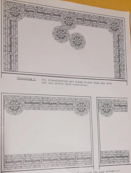 Zündapp Schaufenster Aufkleber Reklame Werbung 24 x 200 cm !!