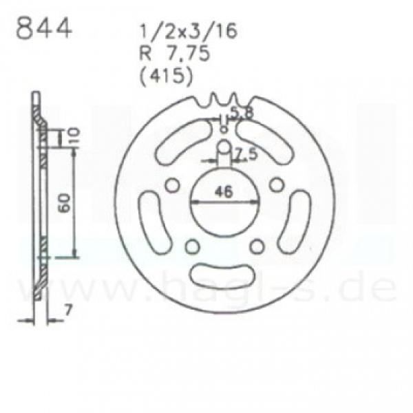 Zündapp Kettenblatt Kettenrad Original Esjot 844 Bergsteiger 434 32 und 41 Zähne