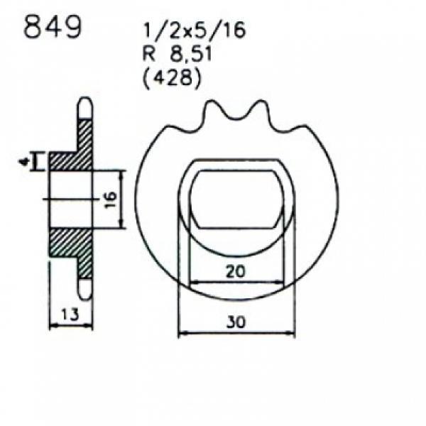 Zündapp Kettenritzel Ritzel 849 Nachbau 15 Zähne 530 537 540