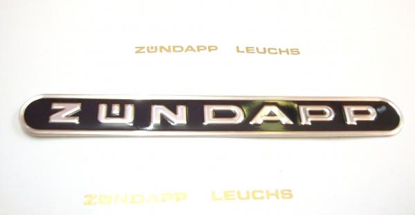 1 x Zündapp Tankemblem Oval Schwarz 1,5 x 13cm 442-10.193