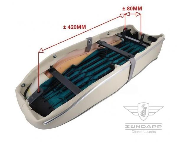 Zündapp Sitzbank Grau / Weiß