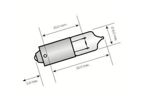 Zündapp Glühbirne Halogen 6V 15W Sockel H2S PX 13,5s 448-16.158