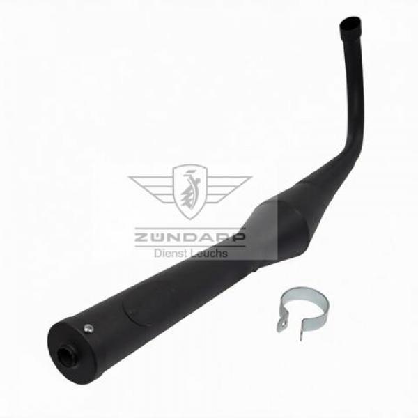Zündapp Auspuff Tuning Bullet Evo-1 36mm Resonanzauspuff Blank Schwarz