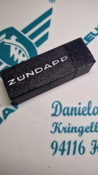Zündapp Zündkerzenbox - Schwarz - Aufbewahrungsbox für die Zündkerze