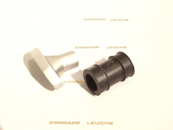 Zündapp Ansaugstutzen 15mm + Ansauggummi Typ 515 517  267-04.139