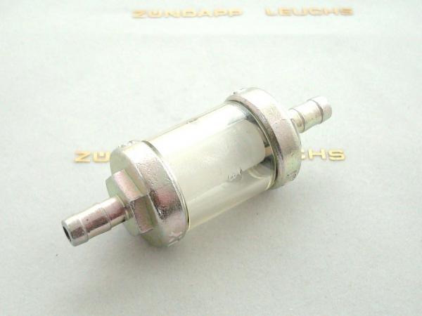 Zündapp Benzinfilter aus Metal / Glas zerlegbar 6mm