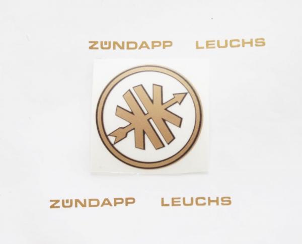Kreidler  Aufkleber Logo Emblem Gold/Schwarz 38mm