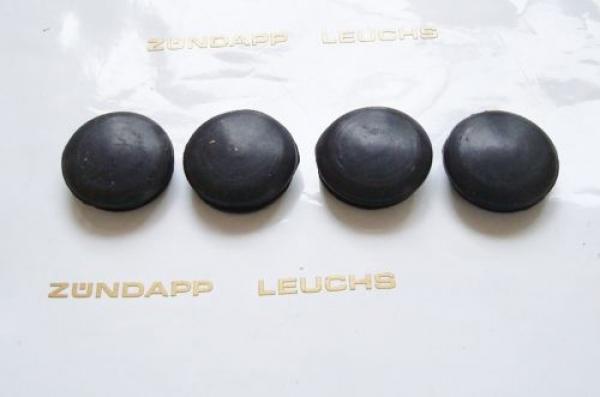 4 x Zündapp Lampenmaske Gummi Schwarz ohne Loch 432-12.120 Stopfen